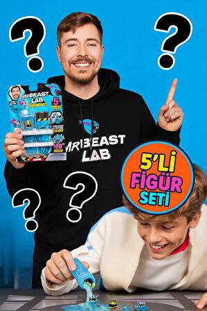 MrBeast Lab Swarms Deney Seti 5 Sürpriz Figür İçerir Su Ekle Çalkala Keşfet Koleksiyon Oyuncak 2.5cm