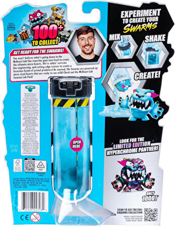 MrBeast Lab Swarms Deney Seti 5 Sürpriz Figür İçerir Su Ekle Çalkala Keşfet Koleksiyon Oyuncak 2.5cm