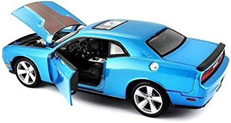 Maisto 1 24 Dodge Challenger SRT8 Mavi Diecast Metal Araba Modeli Özel Koleksiyon Oyuncak