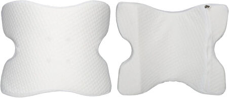 Ergonomik Hafızalı Sünger Boyun ve Kol Desteği Yastığı Ortopedik Cuddle Pillow Yıkanabilir Kılıf