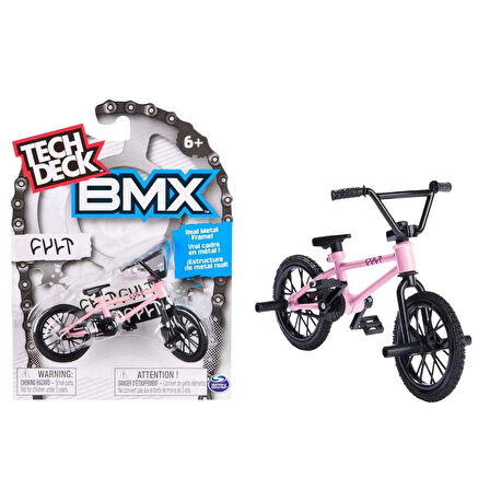 Tech Deck BMX Bisikleti Cult Pembe Gerçek Metal Çerçeve Parmak Bisiklet Oyuncak Model 12