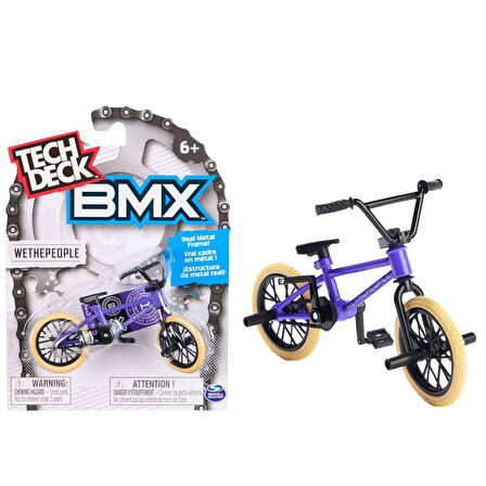 Tech Deck BMX Bisikleti Wethepeople Mor Gerçek Metal Çerçeve Parmak Bisiklet Oyuncak Model 12
