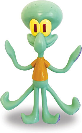 Nickelodeon Spongebob Squarepants FleXfigs Sünger Bob Squidward Tentacles Hareketli Figür - 10 CM