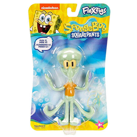 Nickelodeon Spongebob Squarepants FleXfigs Sünger Bob Squidward Tentacles Hareketli Figür - 10 CM