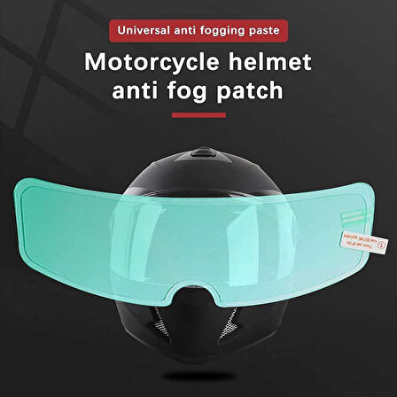 Motosiklet Kaskı Buğu Önleyici Film Su Geçirmez Dayanıklı Çizilmez Lens Şeffaf Koruma - 23.5 CM