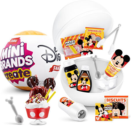Mini Brands Create Snacks Sürpriz Disney Temalı Koleksiyonluk Mini Atıştırmalıklar Yapma Seti 1 ADET