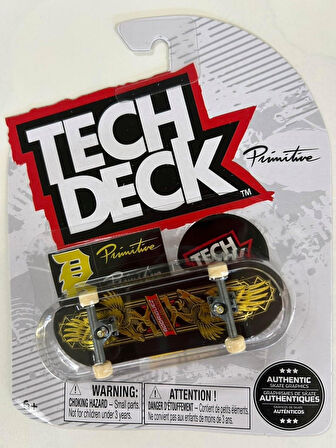 Tech Deck – Primitive Skate – Altın Siyah Ejderha Grafik – Parmak Kaykay