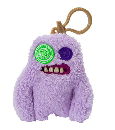 Zuru Fuggler Anahtarlık Lila Düğme Gözlü Komik Yüz Koleksiyon Oyuncak 11 cm