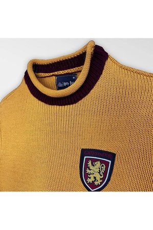 Harry Potter Gryffindor Quidditch Kazak Lisanslı Warner Bros Bordo Sarı Unisex - L Beden