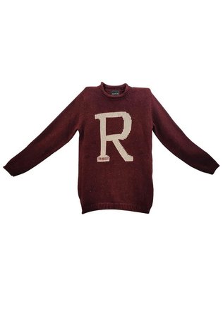 Harry Potter Ron Weasley Kazak Lisanslı Bordo R Harfli Unisex Koleksiyon Ürün - XS Beden