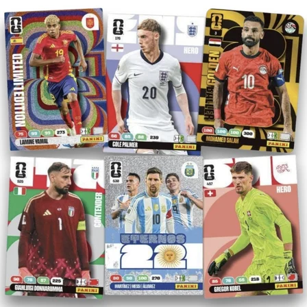 Dünya Kupası FIFA 2026 Panini Adrenalyn XL Premium Trading Kart 10 Paket 100 Kart