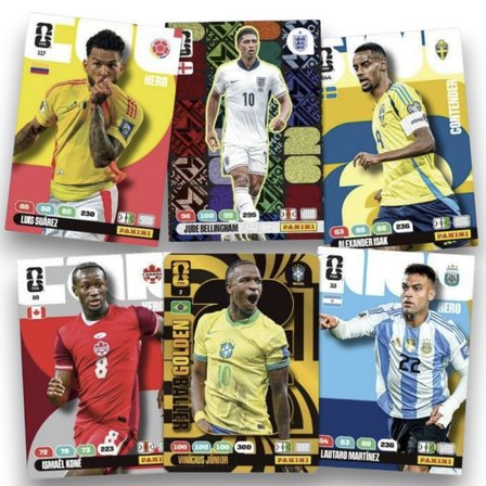 Dünya Kupası FIFA 2026 Panini Adrenalyn XL Mavi Teneke Kutu Futbolcu Kartları 1 Metal Kutu 52 Kart