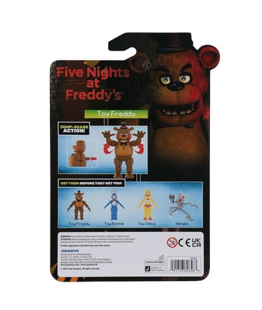 Five Nights at Freddy's Toy Freddy Figür 13 cm Glow Işıklı Gözlü Hareketli Aksiyon Figürü FNAF
