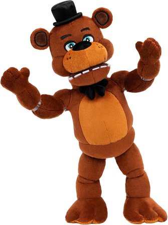 Five Nights at Freddy's Freddy Fazbear Sesli Pozlanabilir Peluş 36 cm Karanlıkta Parlayan Ayı