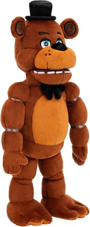 Five Nights at Freddy's Freddy Fazbear Sesli Pozlanabilir Peluş 36 cm Karanlıkta Parlayan Ayı