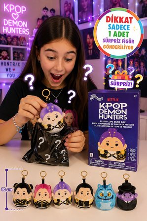 Squishmallows K-Pop Demon Hunters Sürpriz Peluş Anahtarlık Blind Box 10 cm Resmi Lisanslı
