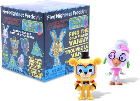 Five Nights at Freddy's FNAF Security Breach Gizemli Kazı Figürü Seri 2 Koleksiyon 4,1 cm - 1 ADET