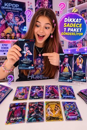 KPop Demon Hunters Kayou Energy Edition Koleksiyon Kartı TCG Netflix 8 Kart 1 Paket