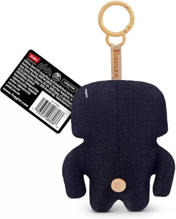 Fuggler Siyah Annoyed Alien Peluş Anahtarlık Seri 6 Orijinal ZURU Koleksiyon Çanta Süsü 11,5 cm