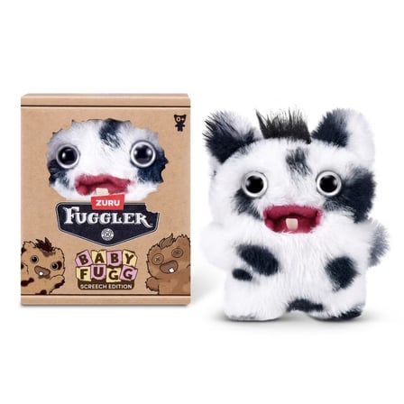 Fuggler Baby Fugg Screech Peluş Oyuncak Siyah Beyaz Koleksiyon Figürü Lisanslı 8 cm