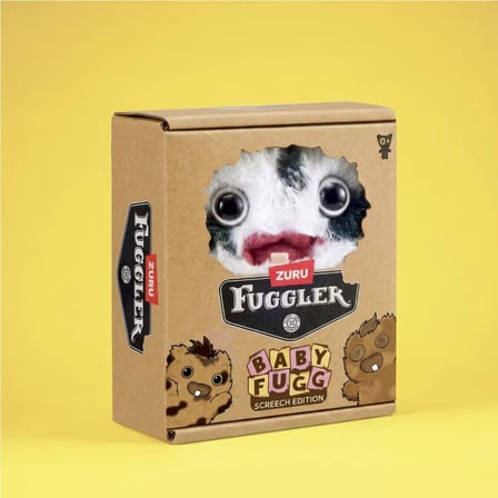 Fuggler Baby Fugg Screech Peluş Oyuncak Siyah Beyaz Koleksiyon Figürü Lisanslı 8 cm