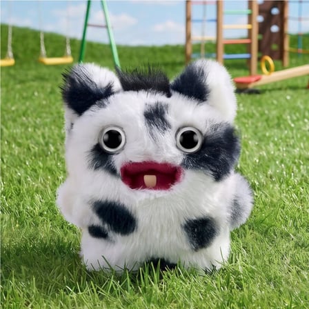 Fuggler Baby Fugg Screech Peluş Oyuncak Siyah Beyaz Koleksiyon Figürü Lisanslı 8 cm