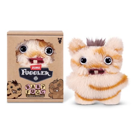 Fuggler Baby Fugg Screech Peluş Oyuncak ZURU Koleksiyon Figürü Orijinal Lisanslı Kahverengi 8 cm