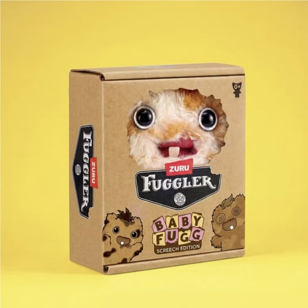 Fuggler Baby Fugg Screech Peluş Oyuncak ZURU Koleksiyon Figürü Orijinal Lisanslı Kahverengi 8 cm