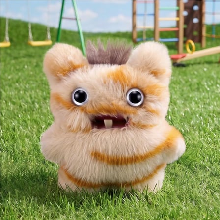 Fuggler Baby Fugg Screech Peluş Oyuncak ZURU Koleksiyon Figürü Orijinal Lisanslı Kahverengi 8 cm