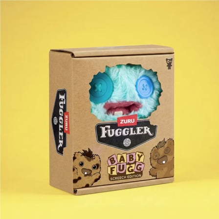 Fuggler Baby Fugg Screech Peluş Oyuncak ZURU Mini Koleksiyon Figürü Mavi Yeşil 8 cm