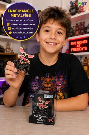 Five Nights at Freddy's Mangle Metalfigs Die Cast Metal Figür Jada Koleksiyon Oyuncak 6.5 cm