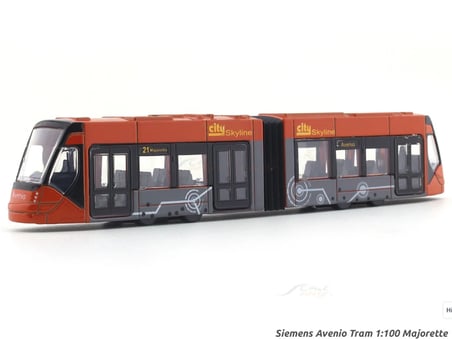 Majorette Avenio Tramvay Kırmızı Metal Oyuncak Şehir Tramvayı Koleksiyon Modeli 20 cm