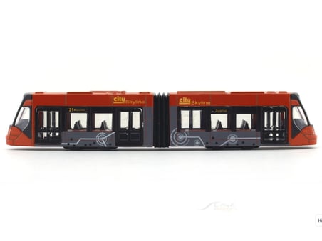 Majorette Avenio Tramvay Kırmızı Metal Oyuncak Şehir Tramvayı Koleksiyon Modeli 20 cm