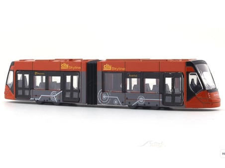Majorette Avenio Tramvay Kırmızı Metal Oyuncak Şehir Tramvayı Koleksiyon Modeli 20 cm