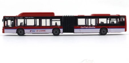 Majorette MAN Lion's City Kırmızı Beyaz Metal Oyuncak Körüklü Şehir Otobüsü 20 cm