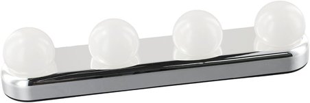 Studio Glow 4 Led Ayna Işığı 30x6 Cm Vantuzlu Taşınabilir Pilli Makyaj Bakım Aydınlatma Lambası