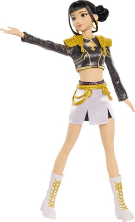 KPop Demon Hunters HUNTR/X Mattel Zoey Golden Şarkı Söyleyen Hareketli Bebek 28 cm