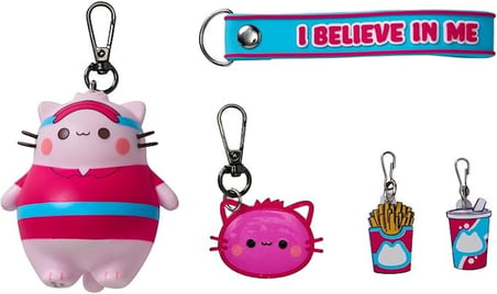Pembe the Pink Cat Mystery Bento Box 5 Parça Anahtarlık Figür Charm Seti I Believe in Me 8 cm