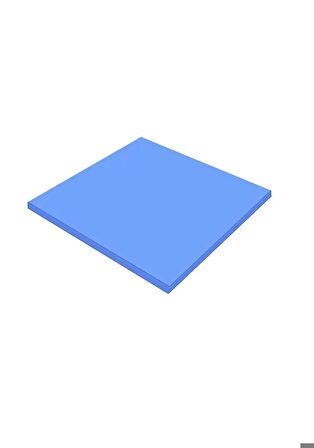 Termal Pad Chipset Ekran Kartı Soğutucu 10x10cm Silikon İletken Mavi 3 6w/mk