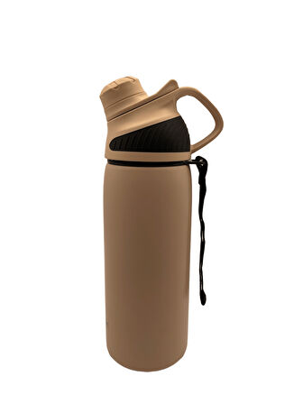 FROSKA STRONG SPORTİF TERMOS MATARA, 600 ML TERMOS ŞİŞE (TP-736)P