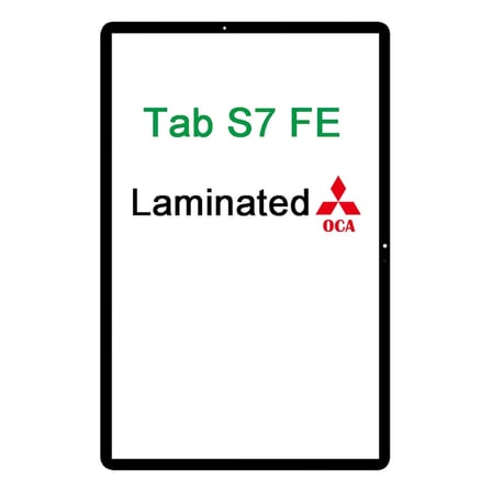 Samsung Galaxy Tab için S7 FE SM-T730 SM-T733 SM-T735 SM-T735N SM-T737 Dokunmatik Cam (Oca'lı)