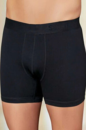 Erkek Beyaz Likralı  Boxer 6'Lı Paket