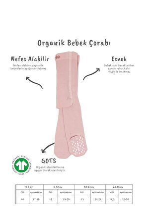 Bistyle Penye Kaymaz Külotlu Çorap 50109 Pembe