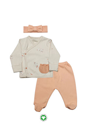 Bistyle 3lü Zıbın Takım Fluffy And Lovely 13106 Bej