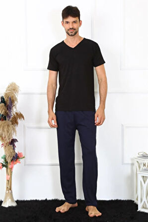 Moda Erkek Pamuk Lacivert Tek Alt Pijama