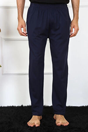 Moda Erkek Pamuk Lacivert Tek Alt Pijama