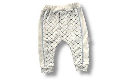 3-6 6-9 9-12 Ay My Camping Nakışlı Şapkalı Uzun Kollu Sweatli 3lü Erkek Bebek Takımı Ekru