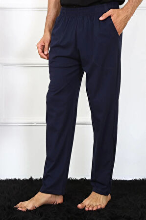 Moda Erkek Pamuk Lacivert Tek Alt Pijama