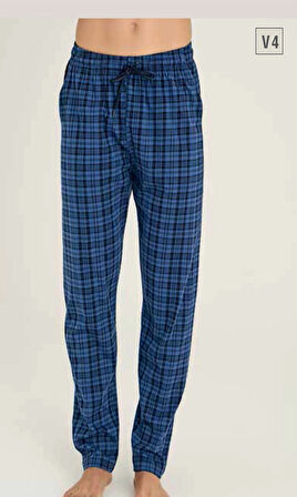 Tek Alt Kareli Desen Pantalon Kly 306
