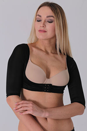 Siyah Kadın Kol Ve Sırt Toparlayıcı Korse - 796